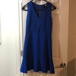 Royal blue flare dress Aryn K. Size S